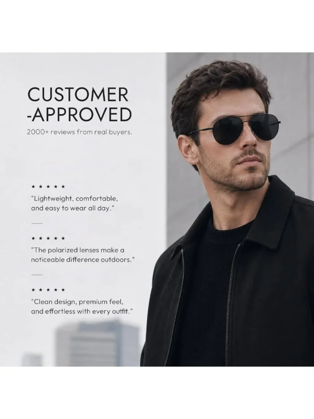 Stylish Polarized Aviator Sunglasses for Men & Women | UV400 Protection